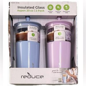 Reduce Insulated Glass Aspen (20oz / 2 Pack) New